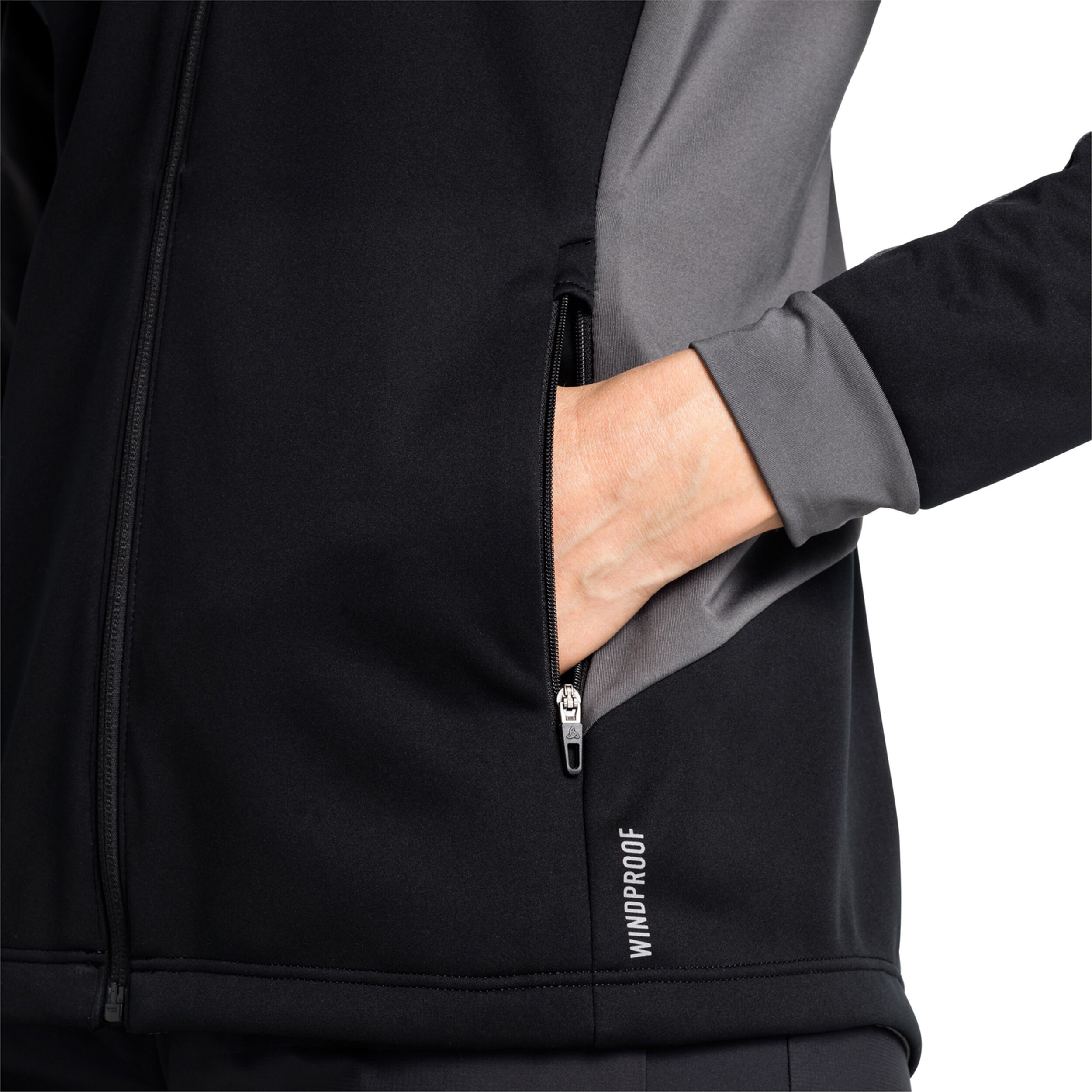 Brensholmen Laufjacke Damen - Schwarz, Grau