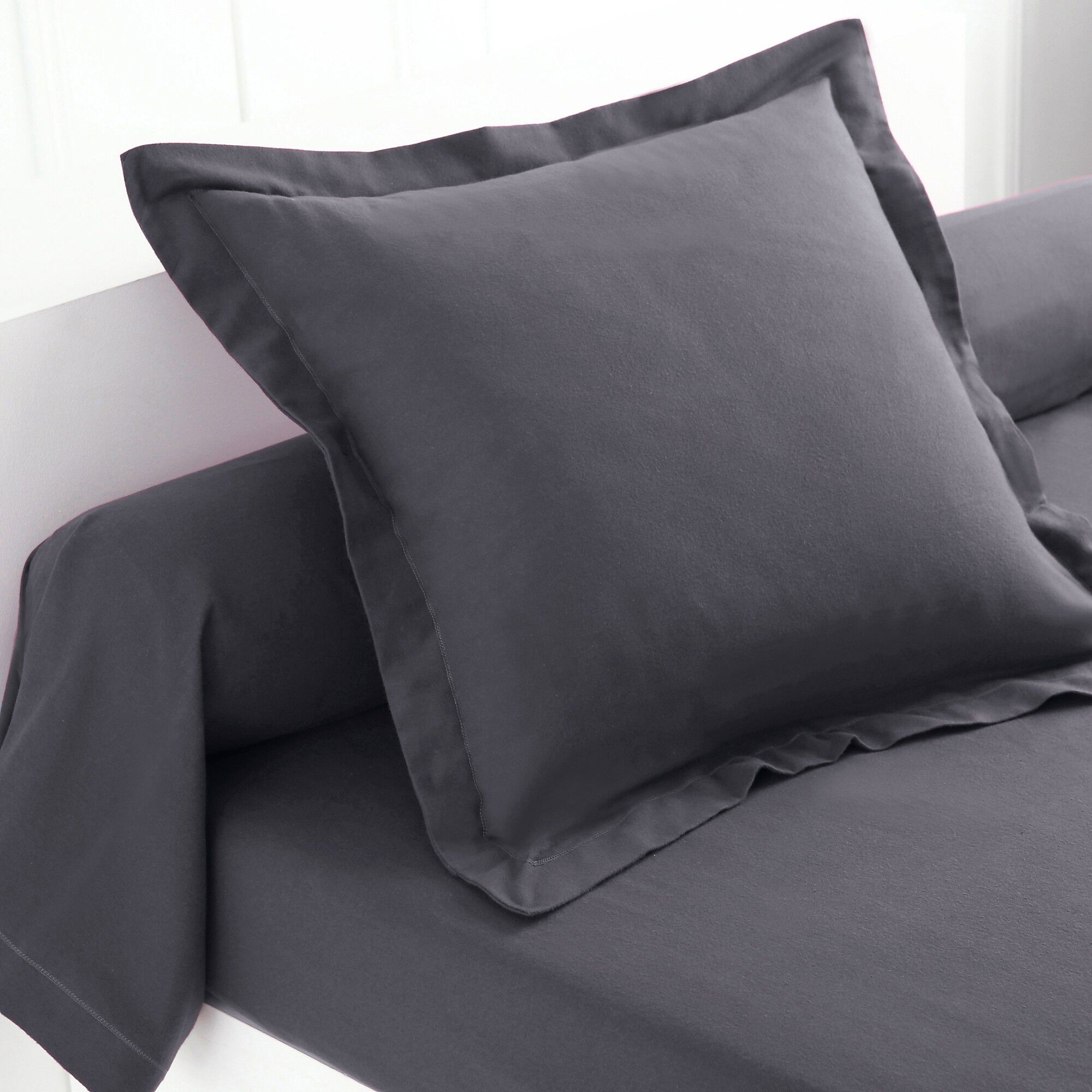 Linge de lit uni flanelle