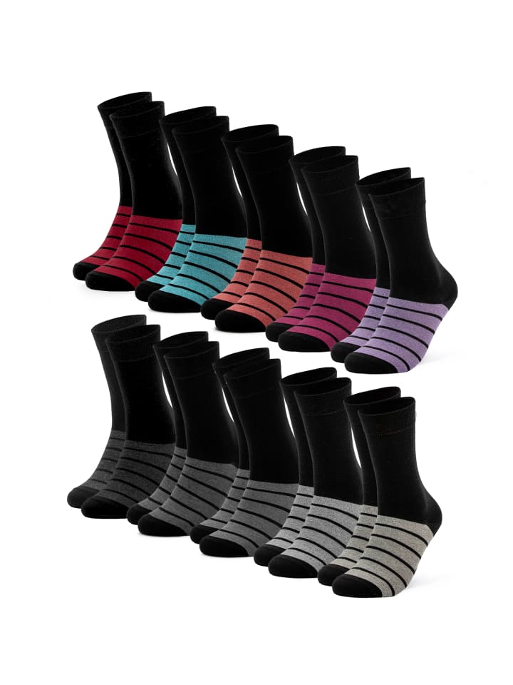Occulto 10er Pack farbige Socken Laura in Mix günstig kaufen