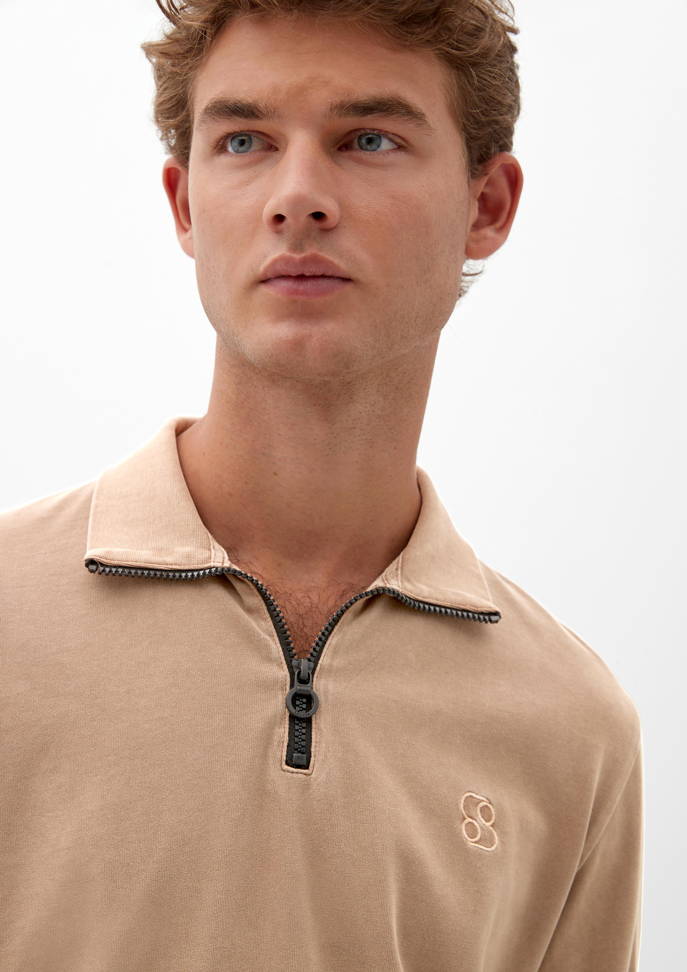 Shirt mit Troyer-Kragen  2119211-8592