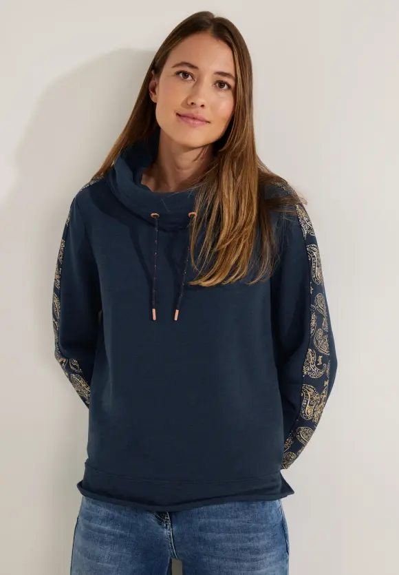 CECIL Sweatshirt mit Volumenkragen