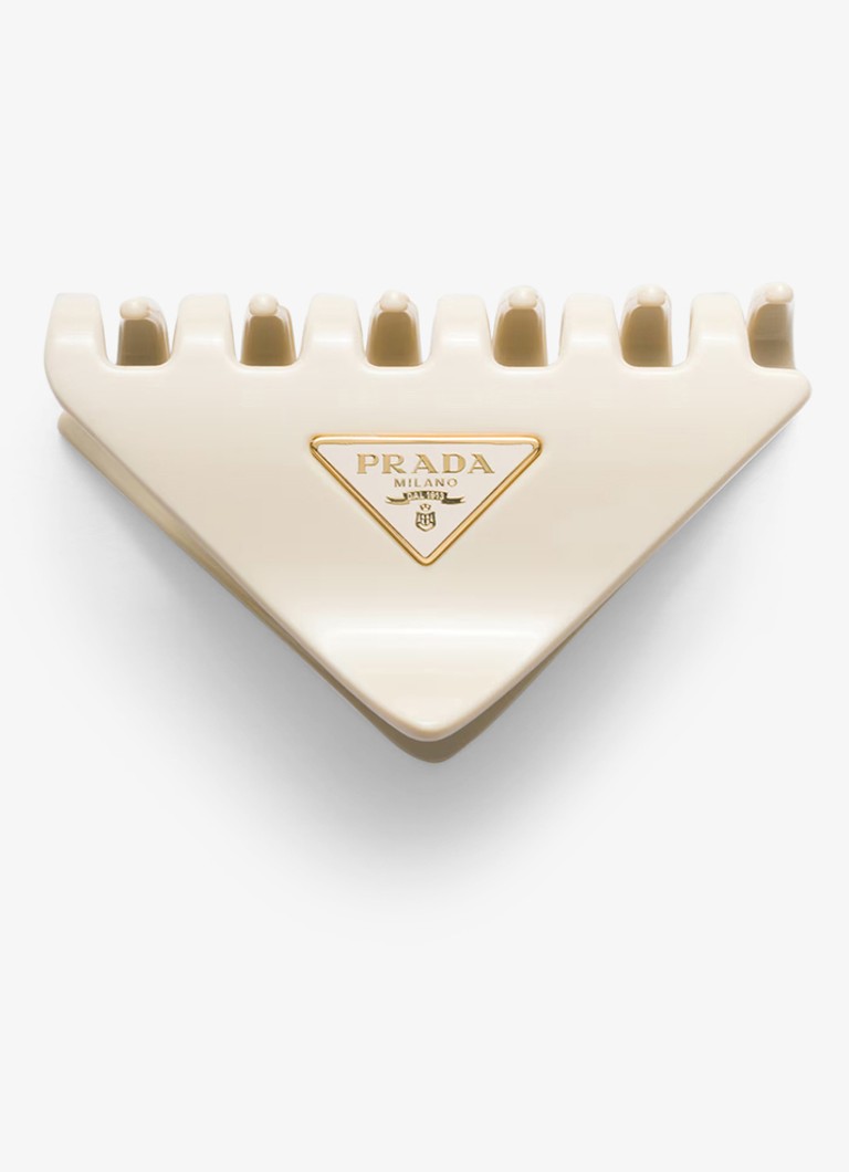 Fermaglio per capelli Prada con logo