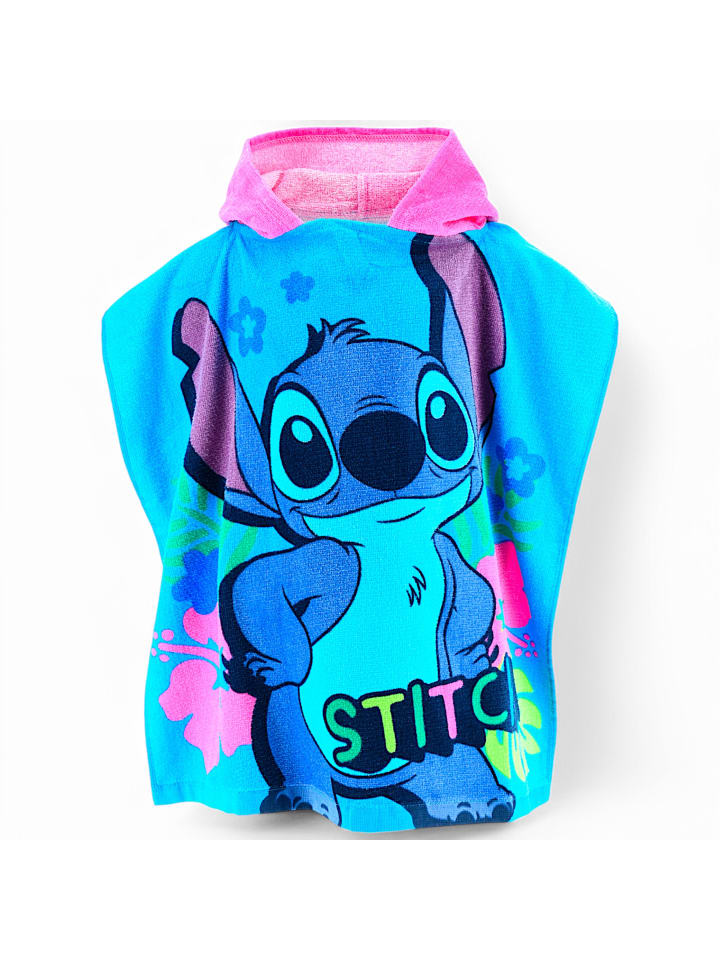 Lilo & Stitch Badeponcho Disney Lilo & Stitch  - (B) 55 cm x (L) 110 cm in Blau günstig kaufen 55 x 100 cm