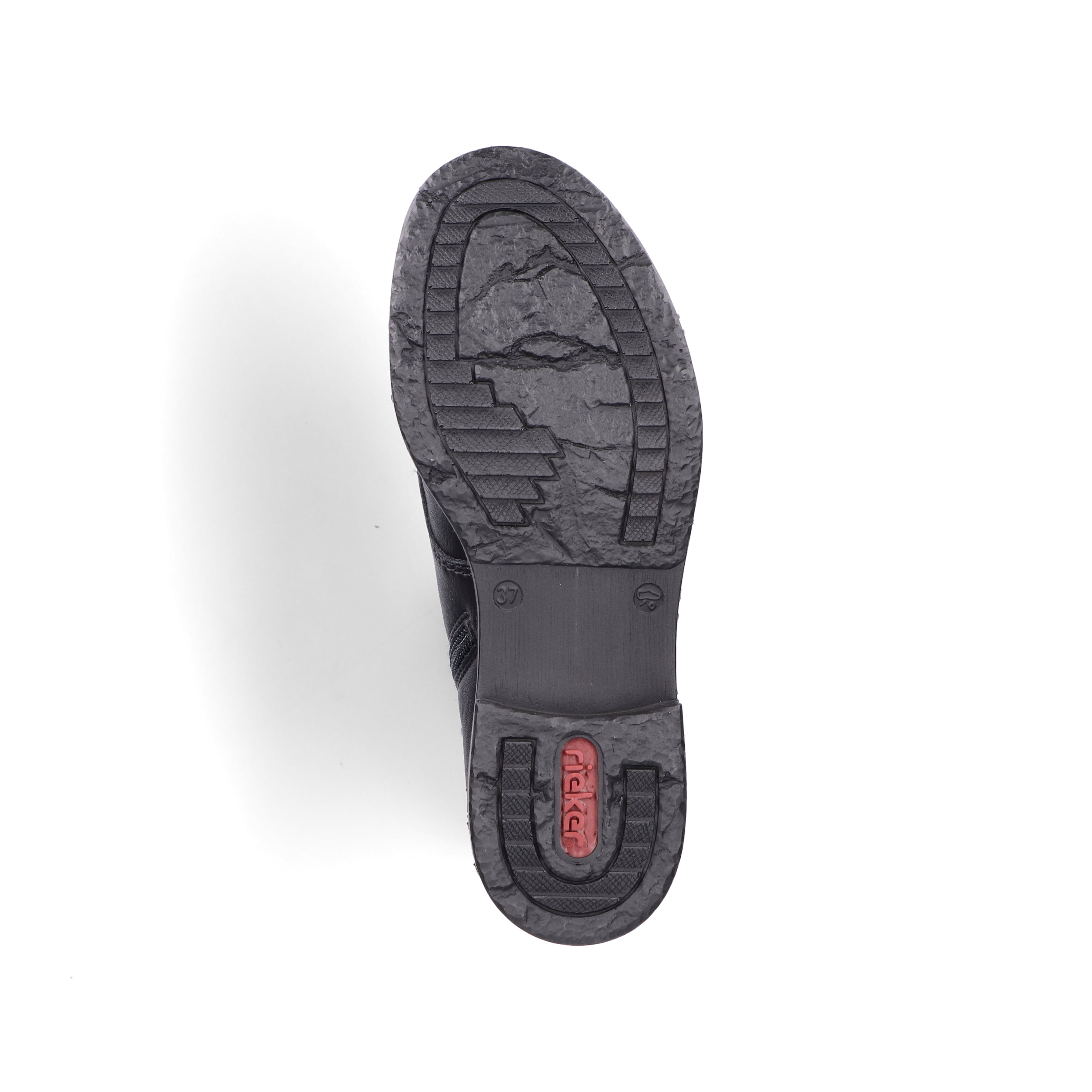 Rieker Damen Schnürstiefel asphaltschwarz