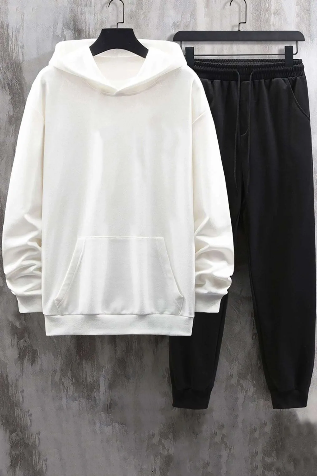 uyguntarz  Bedrucktes Unisex-Trainingsanzug-Set „Positivity“.