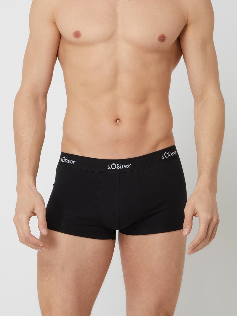 Trunks mit Stretch-Anteil im 3er-Pack in schwarz