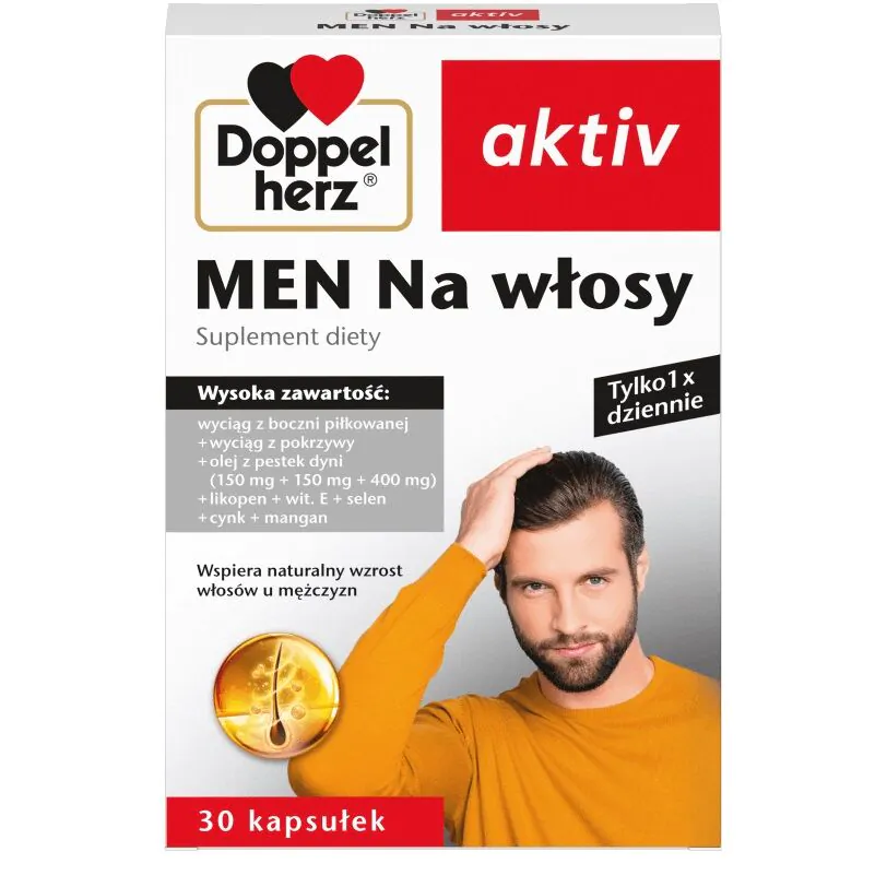 Doppelherz Aktiv Men Για μαλλιά, Κάψουλες