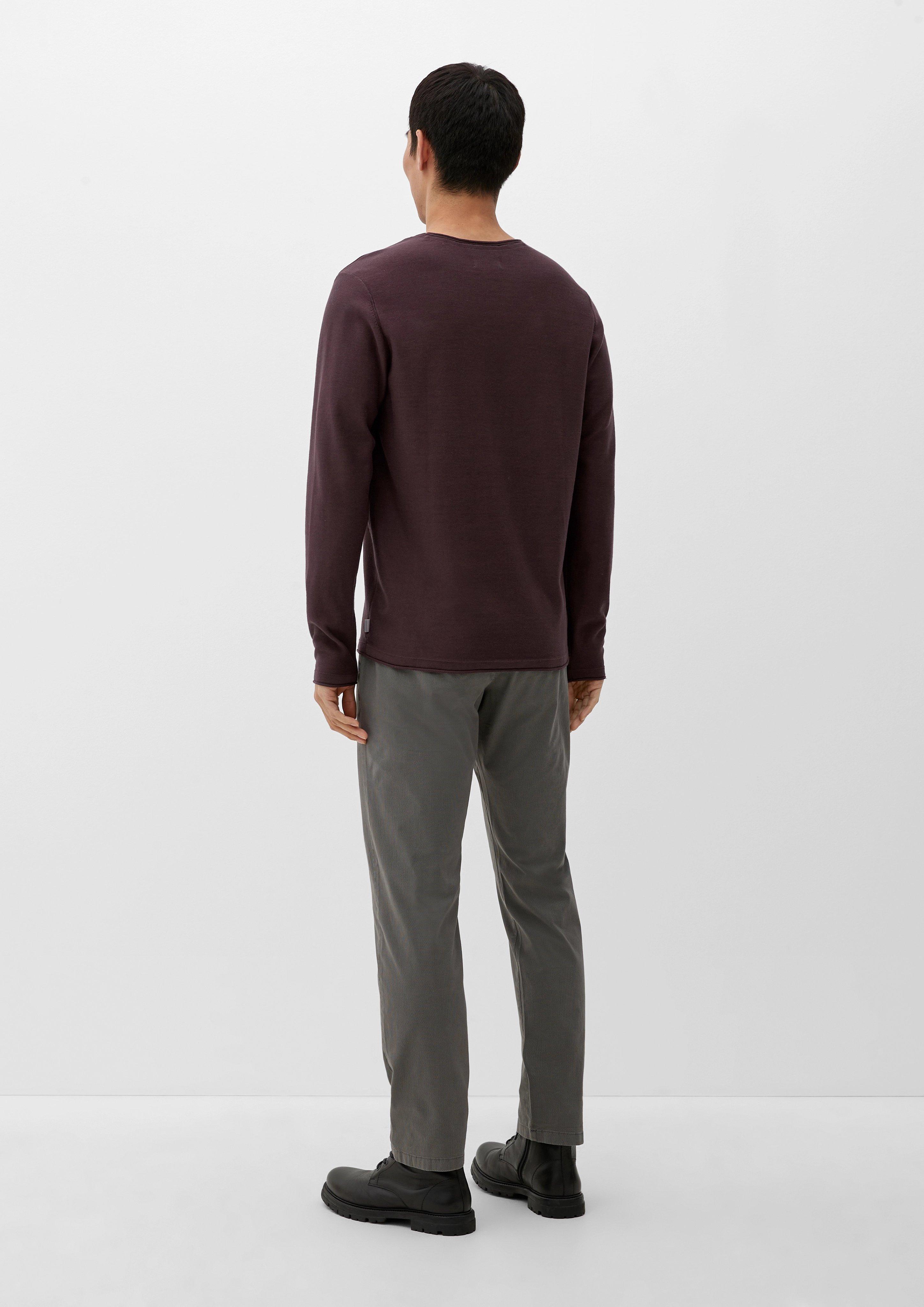 Pullover mit Rollsaumblende  2124525-4991