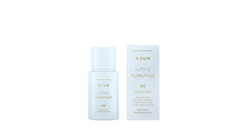 V.SUN Gesichts-Sonnenschutz Fluid Parfümfrei SPF 50 30 ml