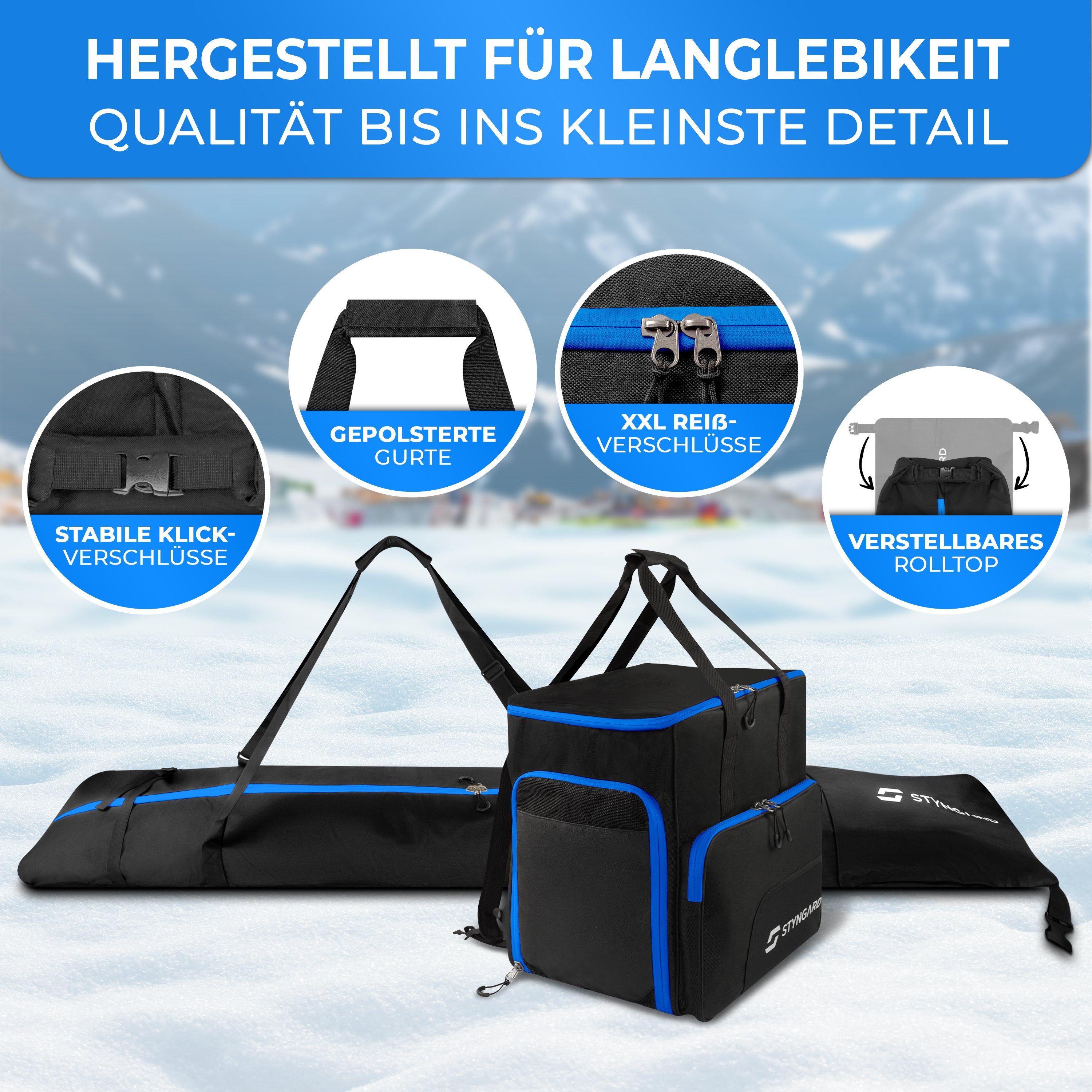 Styngard Skitasche Skitasche Skischuhtasche Set Salzburg
