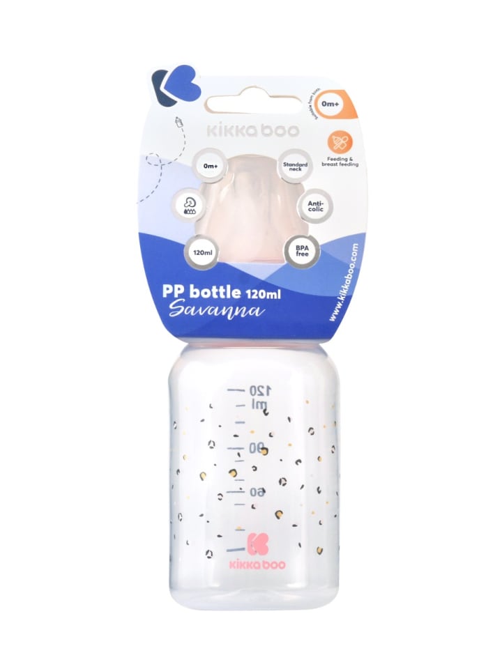 Kikkaboo Babyflasche Savanna 120 ml in rosa günstig kaufen onesize