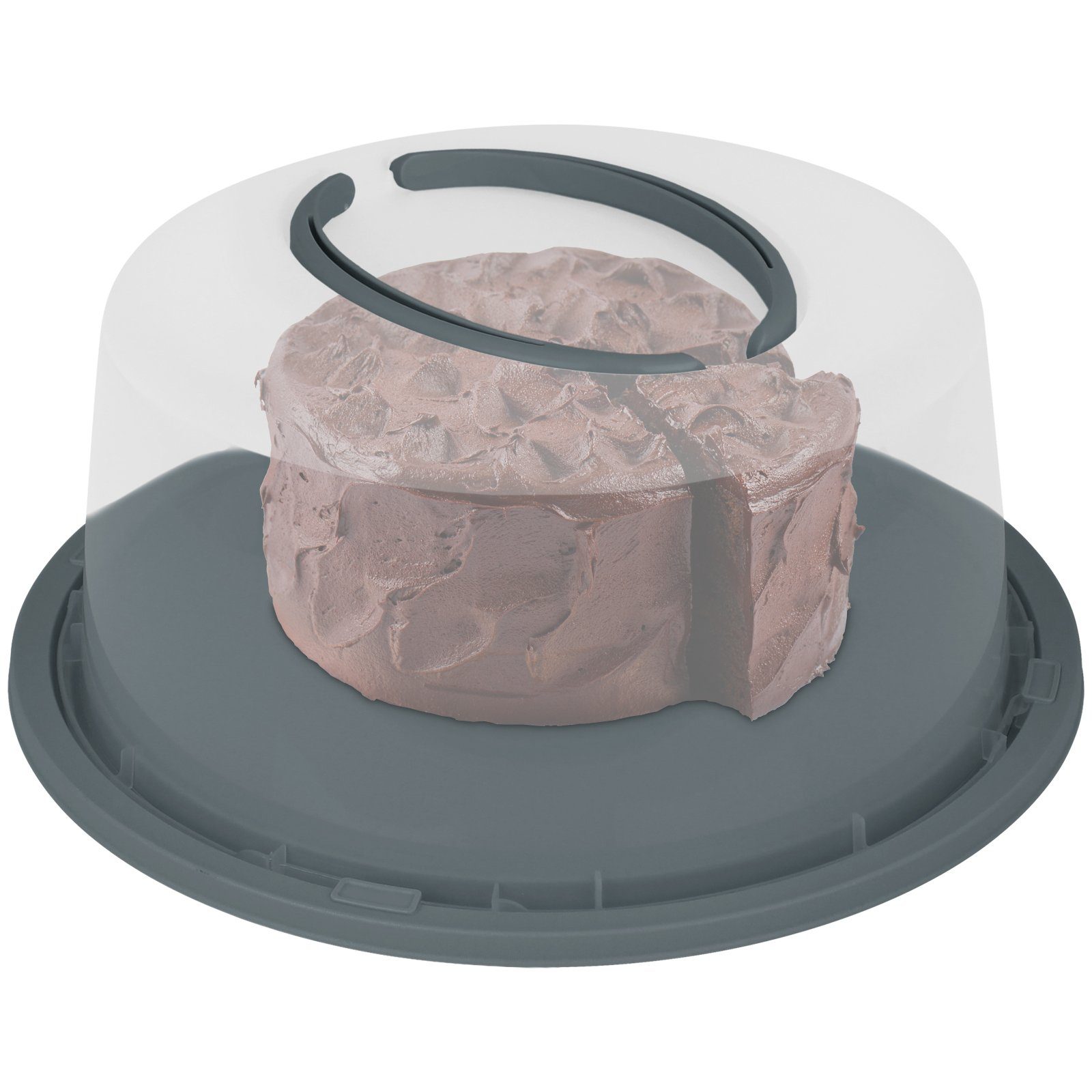 Koopman Kuchentransportbox Kuchenhaube 33x18cm Pastell Farbwahl Kuchenglocke Tortenbox, Tortenbutler Transport Container Tortenbehälter Kuchen Torten
