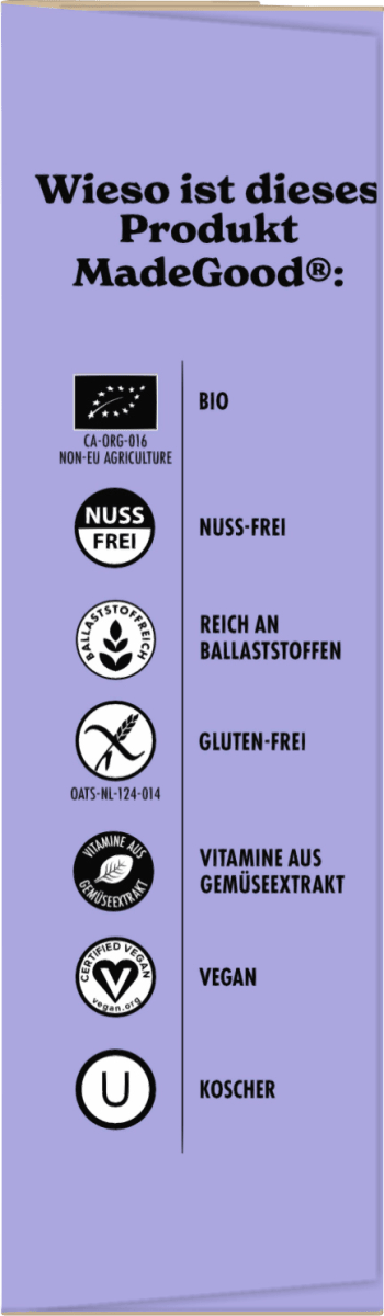 Müsliriegel, Granola gemischte Früchte (6 Stück), 144 g