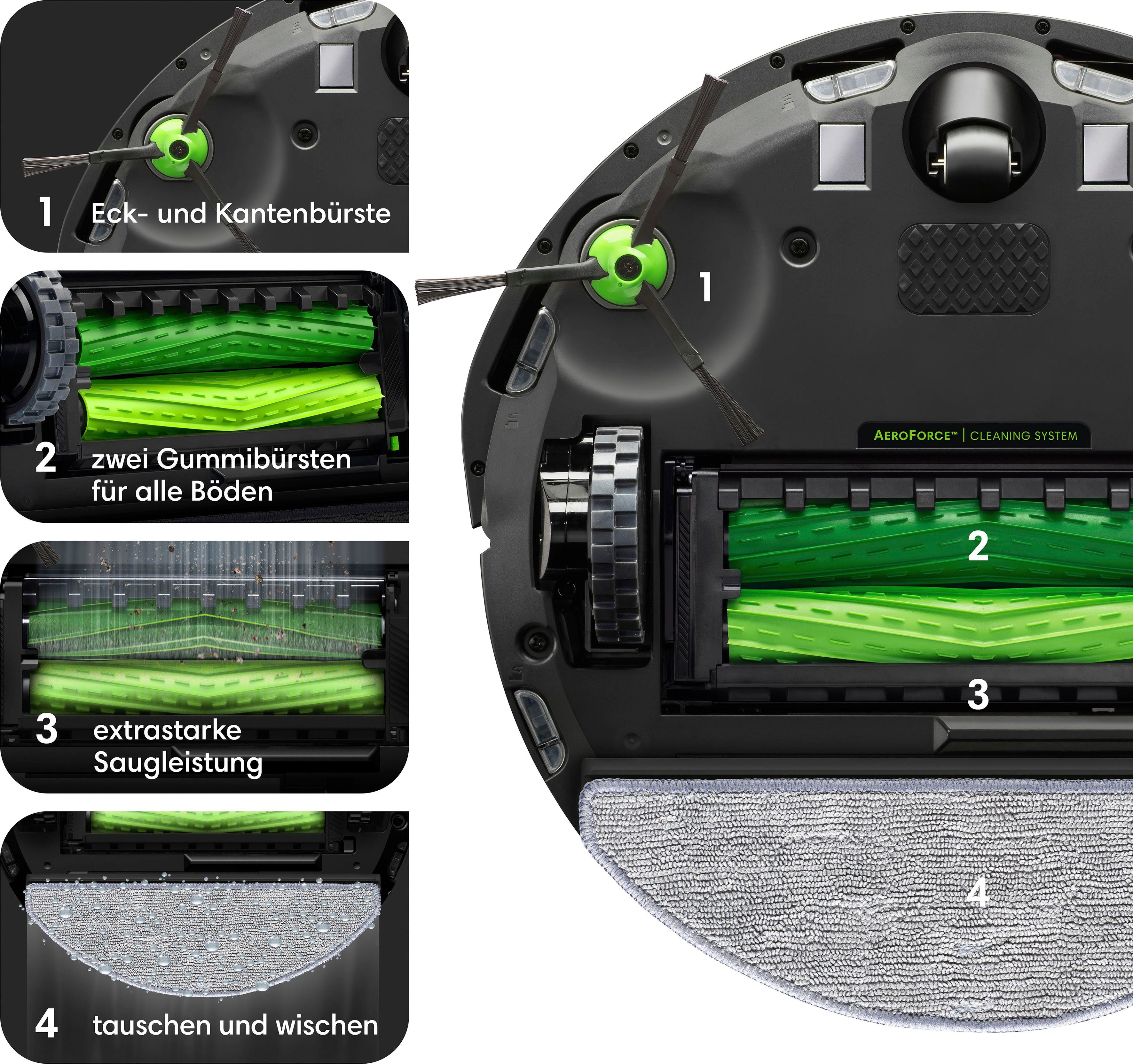 iRobot Saugroboter Roomba Combo i8 (i817840); Saug-und Wischroboter