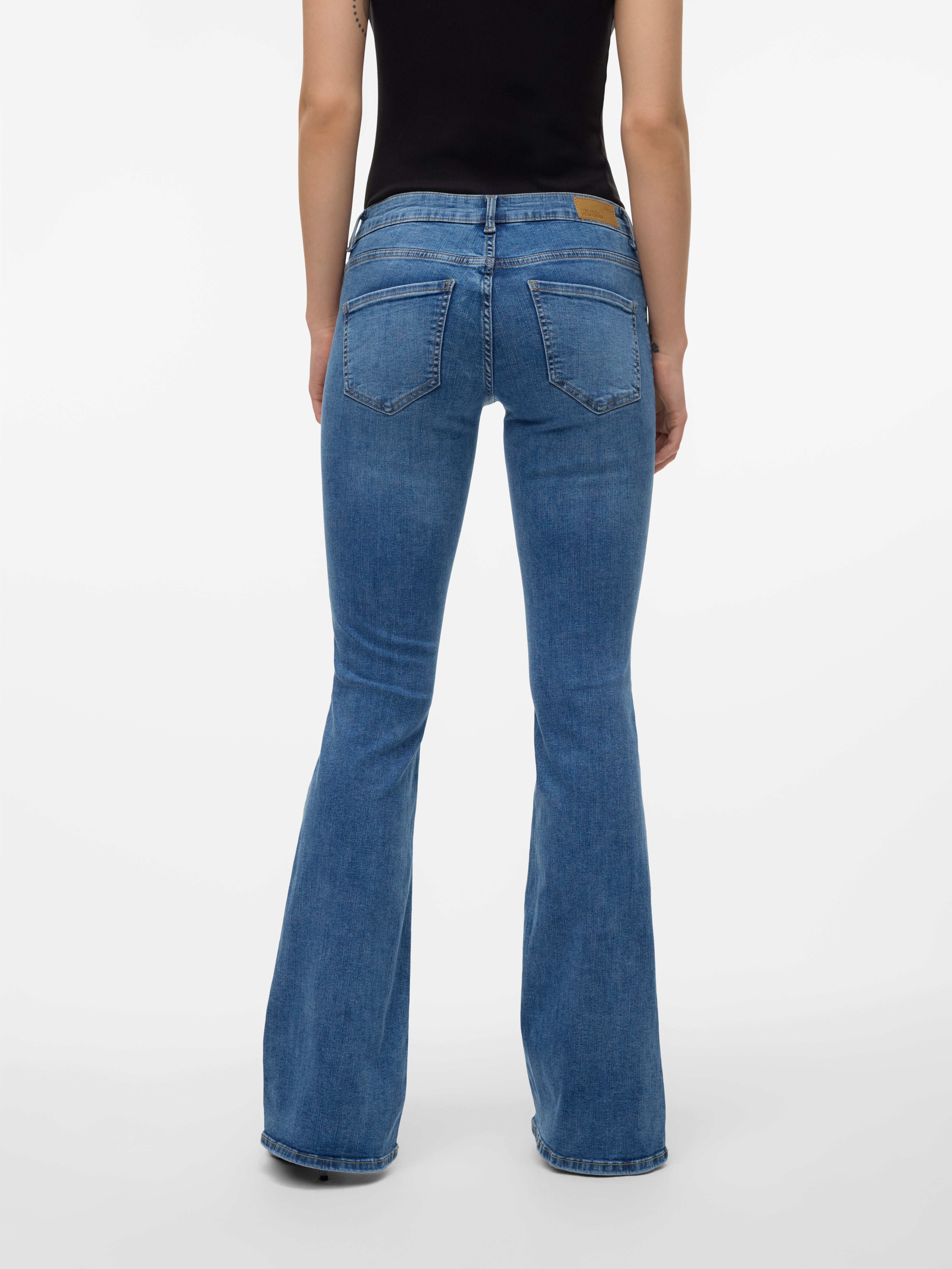 VMSIGI Niedrige Taille Ausgestellt Jeans