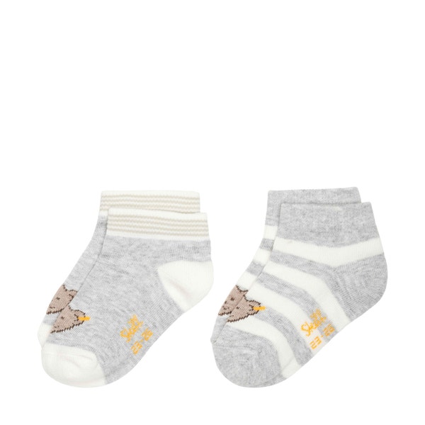 Socken 2er Pack GOTS, hellgrau