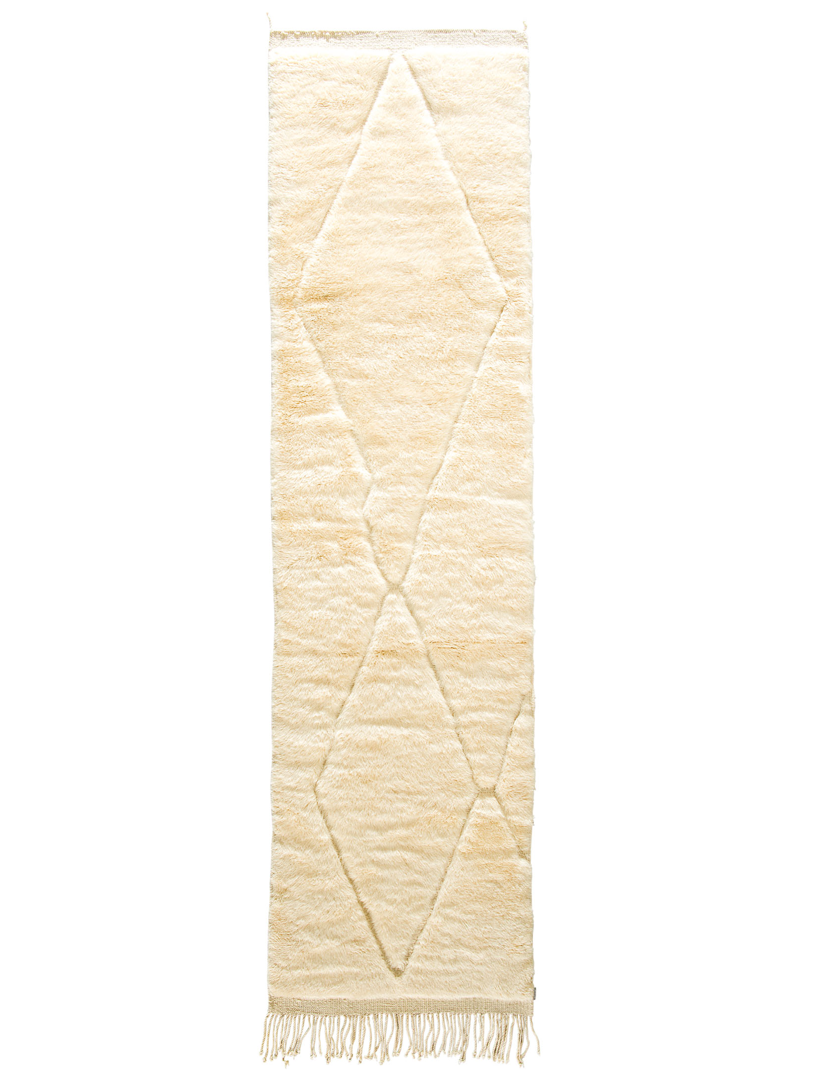 Beni Ourain ca. 96 x 354 cm, Unikat / Einzelstück