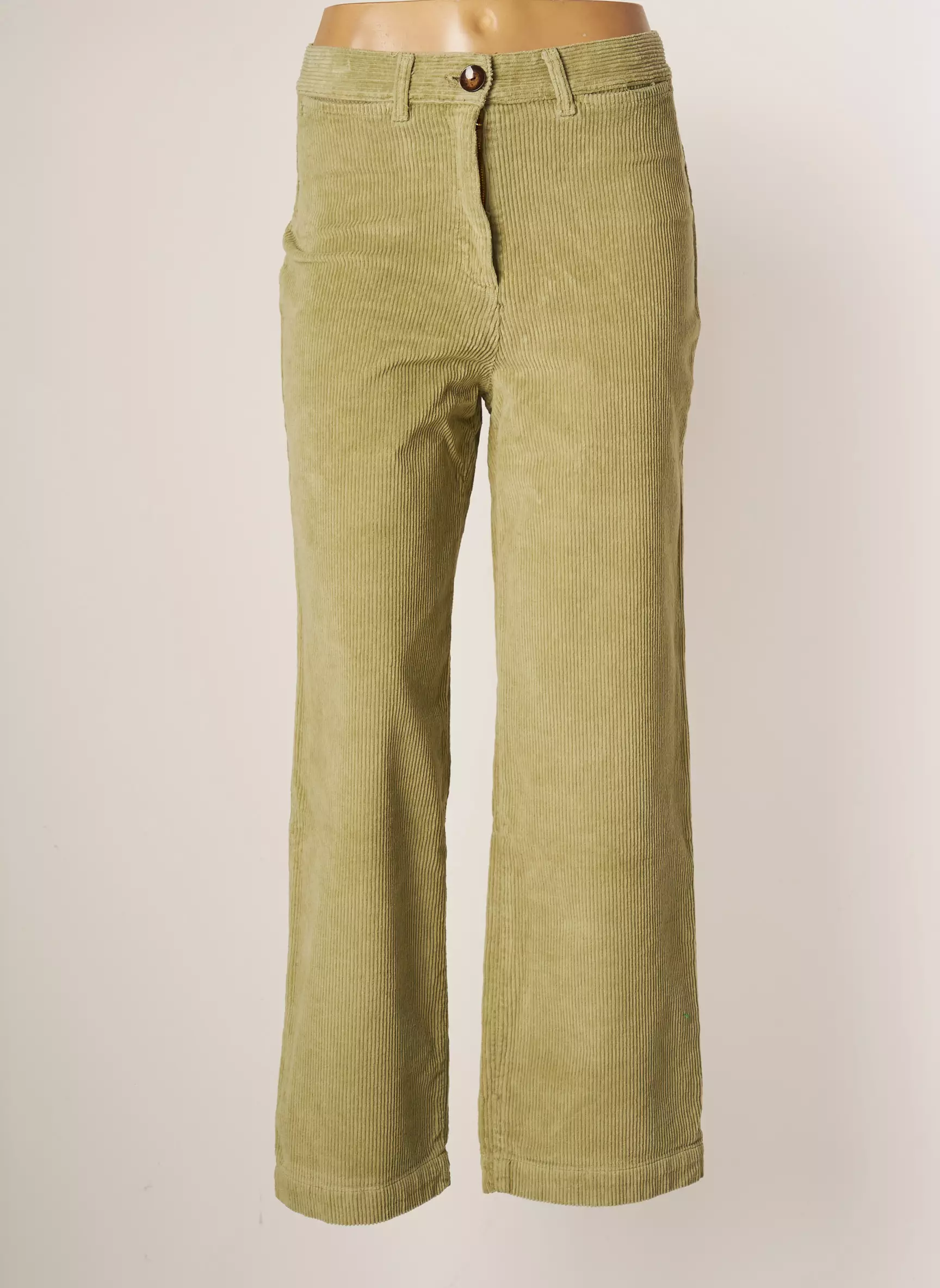 Maison Hotel Pantalons Flare Femme couleur vert