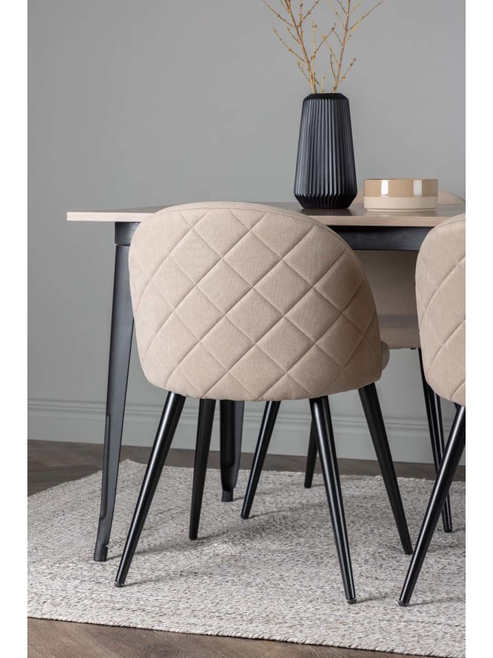 ebuy24 Essgruppe Tempe 3 ( 5-teilig) Nussbaum 80 x 140 cm günstig kaufen onesize