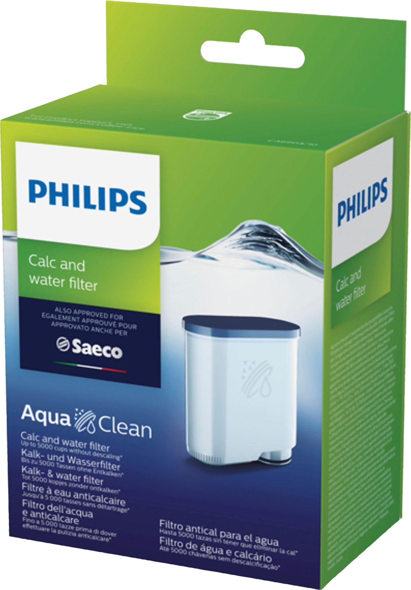 Saeco Kalk- und Wasserfilter Philips Saeco CA6903/10 AquaClean, Passend für alle Saeco Kaffeevollautomaten, mit Filteranschluß