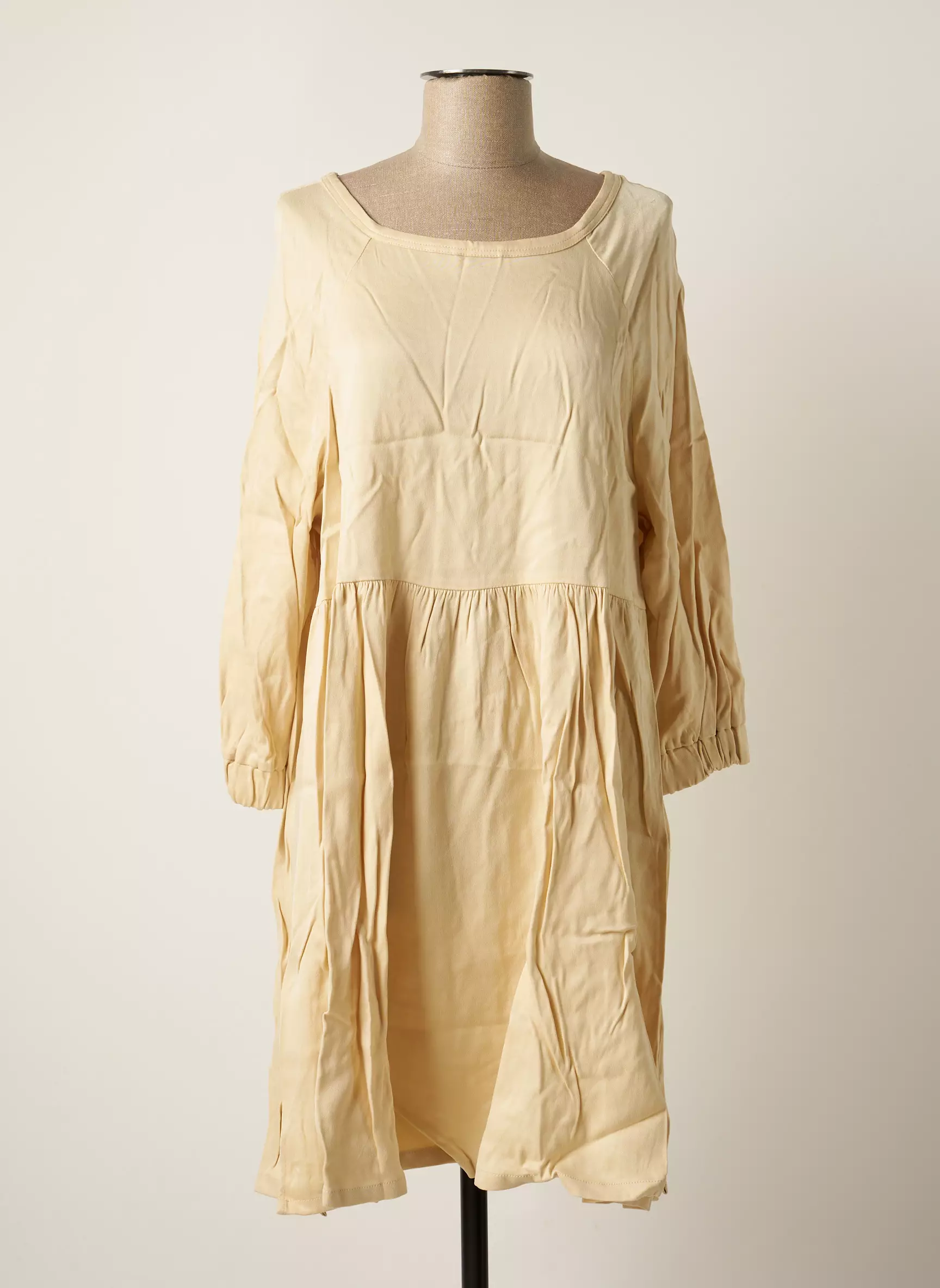 American Vintage Robes Mi Longues Femme couleur beige