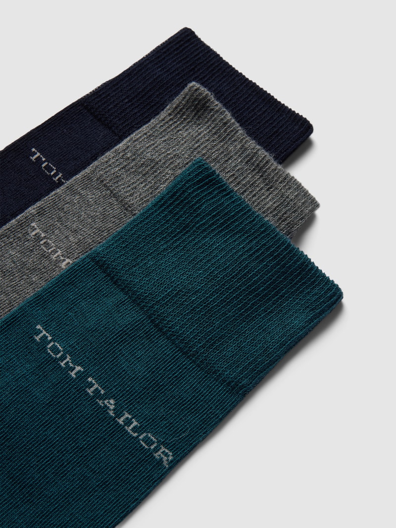 Socken im 3er-Pack in petrol