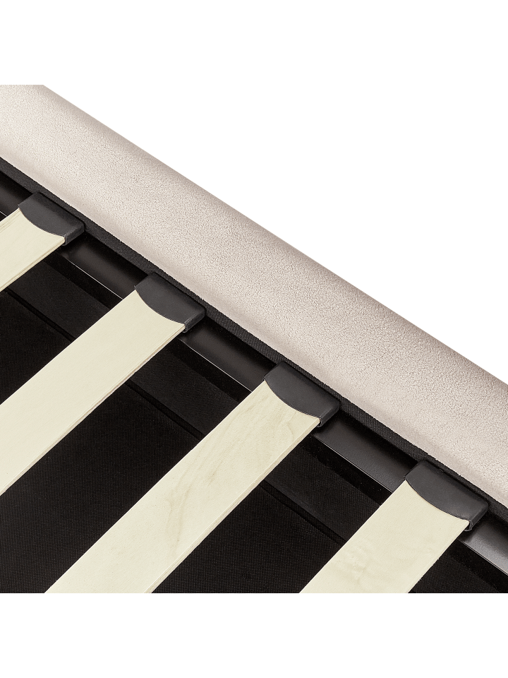 Beliani Doppelbett BAJONNA in Beige - (W) 204 x (H) 102 x (L) 235 cm günstig kaufen onesize