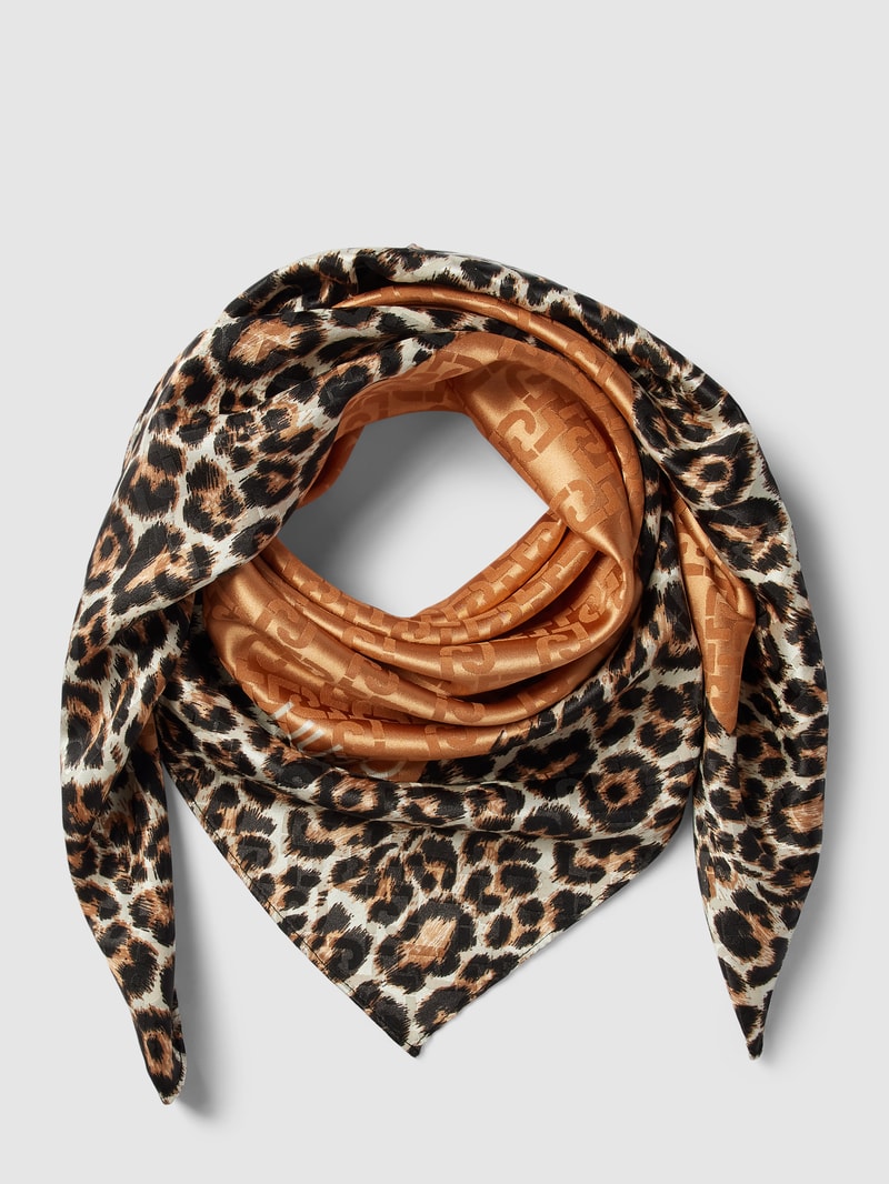 Schal mit Allover-Muster in camel