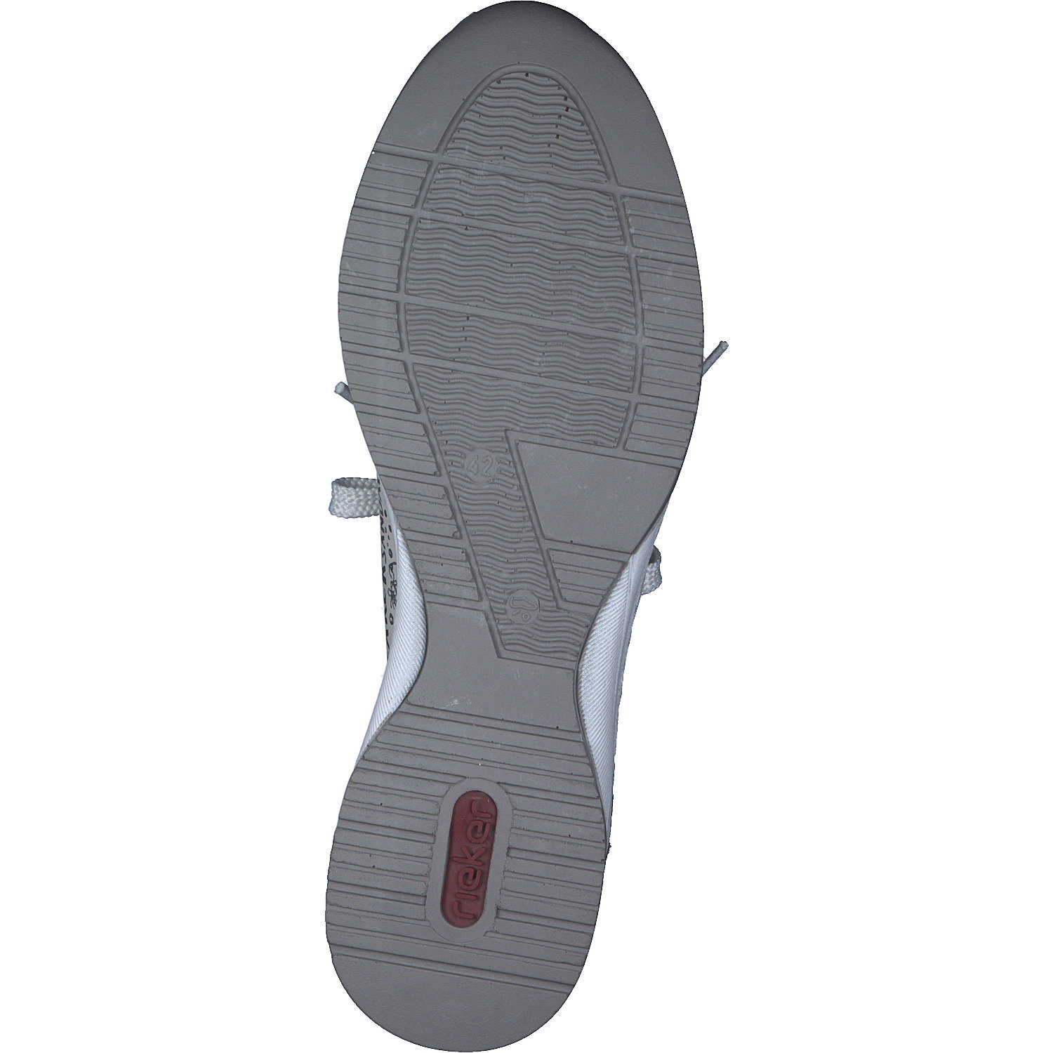 Rieker N4316, Schnürschuhe, Damen, Weiß