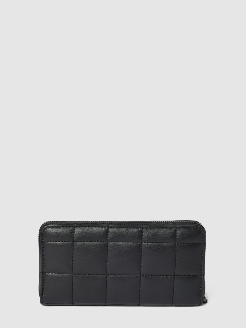 Portemonnaie in Leder-Optik Modell 'RE-LOCK QUILT WALLET' in schwarz