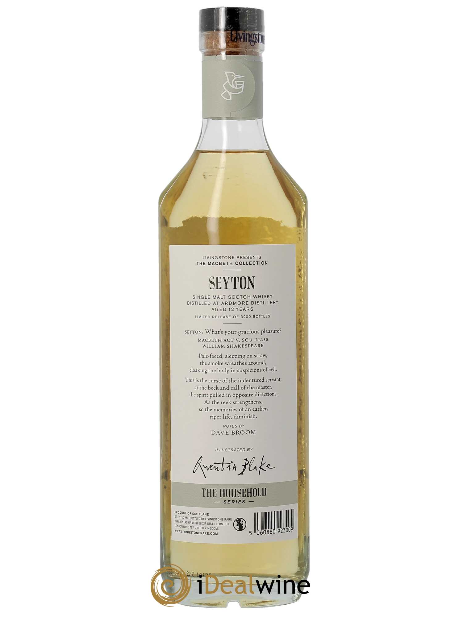 Whisky Ardmore 12 ans Seyton Macbeth Act One Elixir (70cl)  - Lot de 1 Bouteille