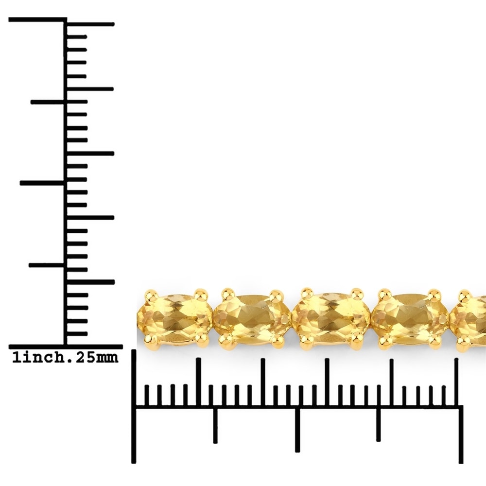 Rafaela Donata Bracelet Argent sterling Citrine en Or jaune Bracelet