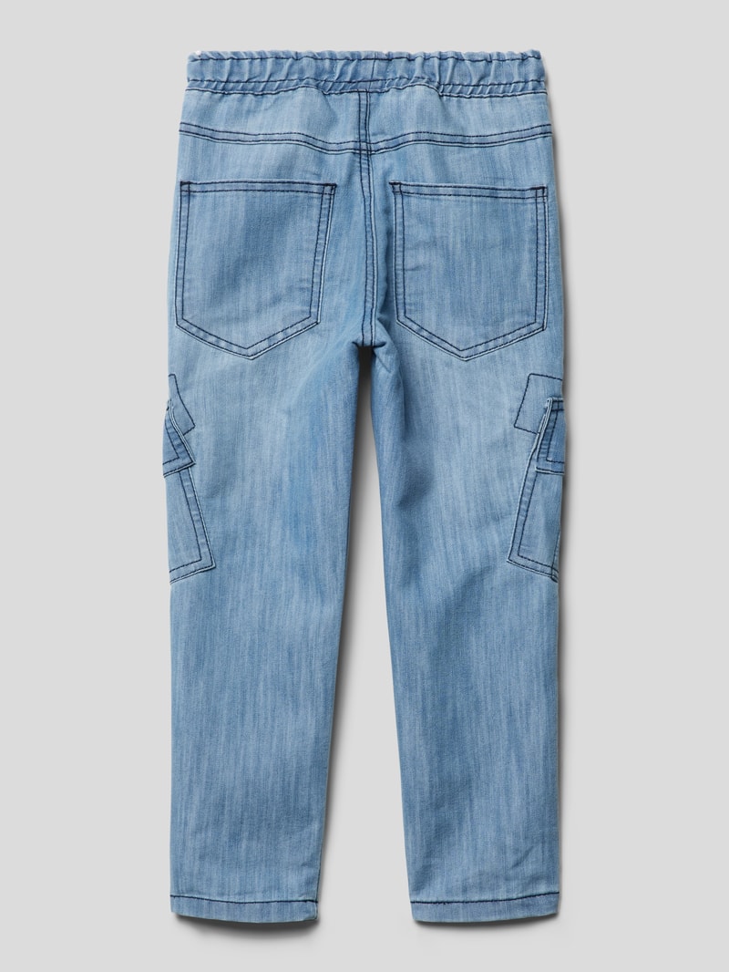 Jeans mit elastischem Bund in jeans