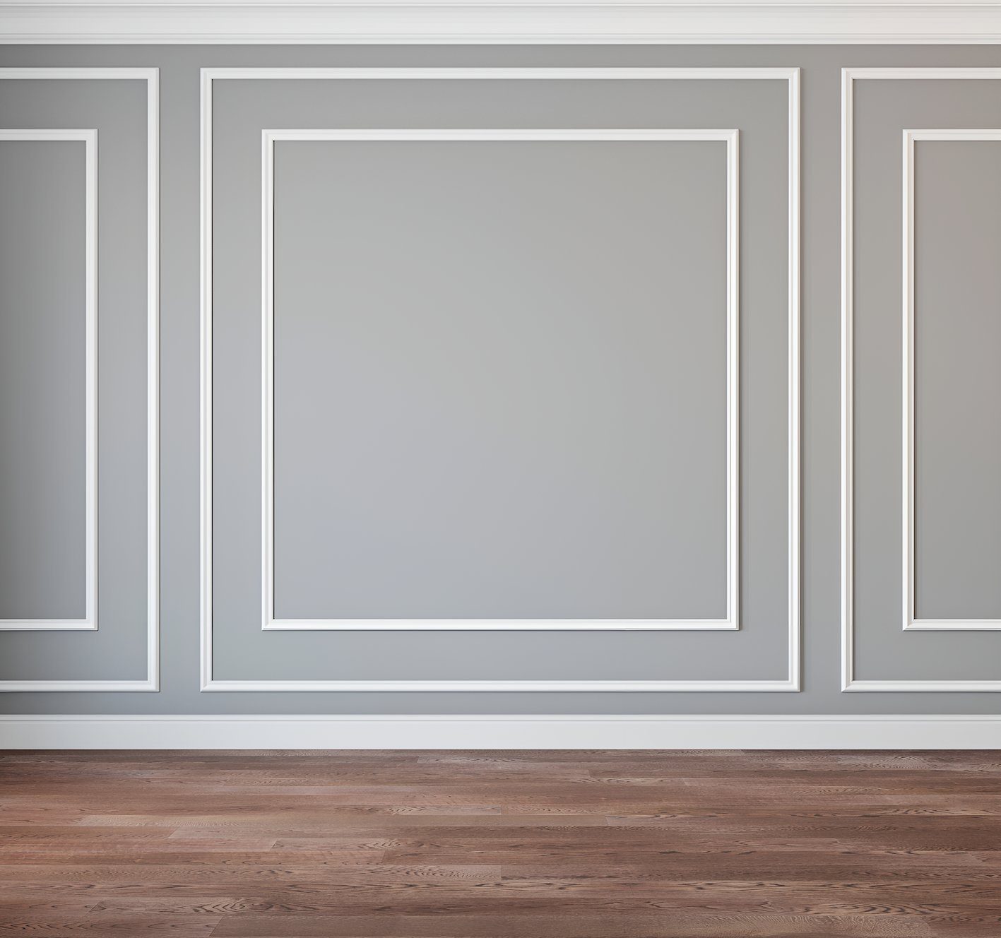 marbet design Zierleiste E-27, 2 Meter / 1 Leiste, Wandvertäfelung Styropor weiß - Segmentierte Wanddekoration XPS Stuck Dekor Kunststoff - Wandkassetten Flachprofile Segmente Wandprofil Raumdesign Ideen (E-27 23x11 mm, 2 Meter)