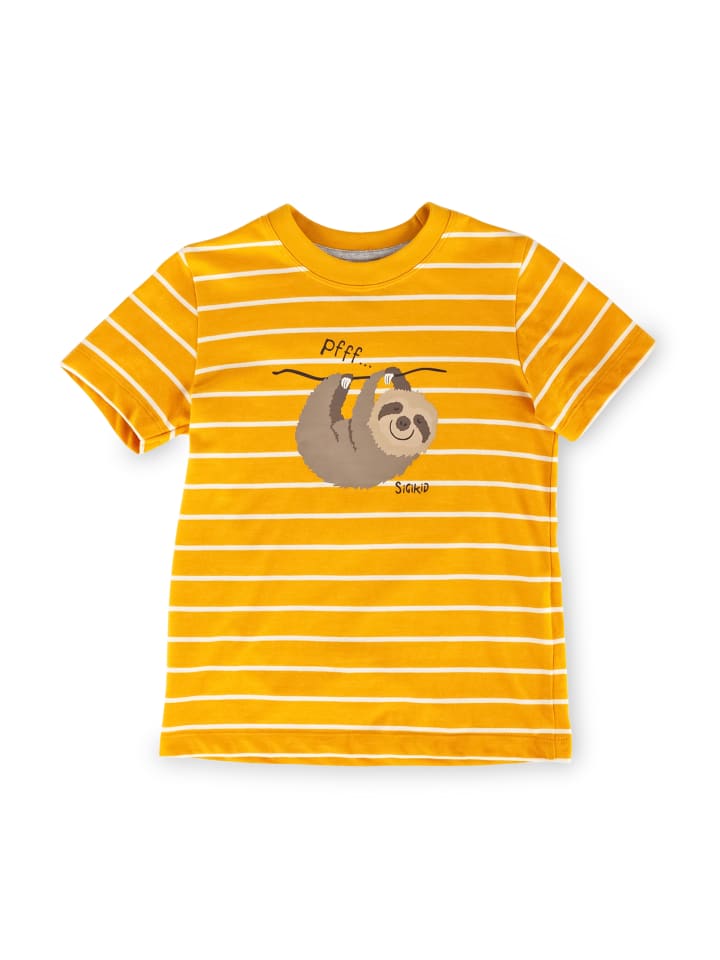 Sigikid Shorty Pyjama Kinder Schlafanzug in gelb/grau günstig kaufen