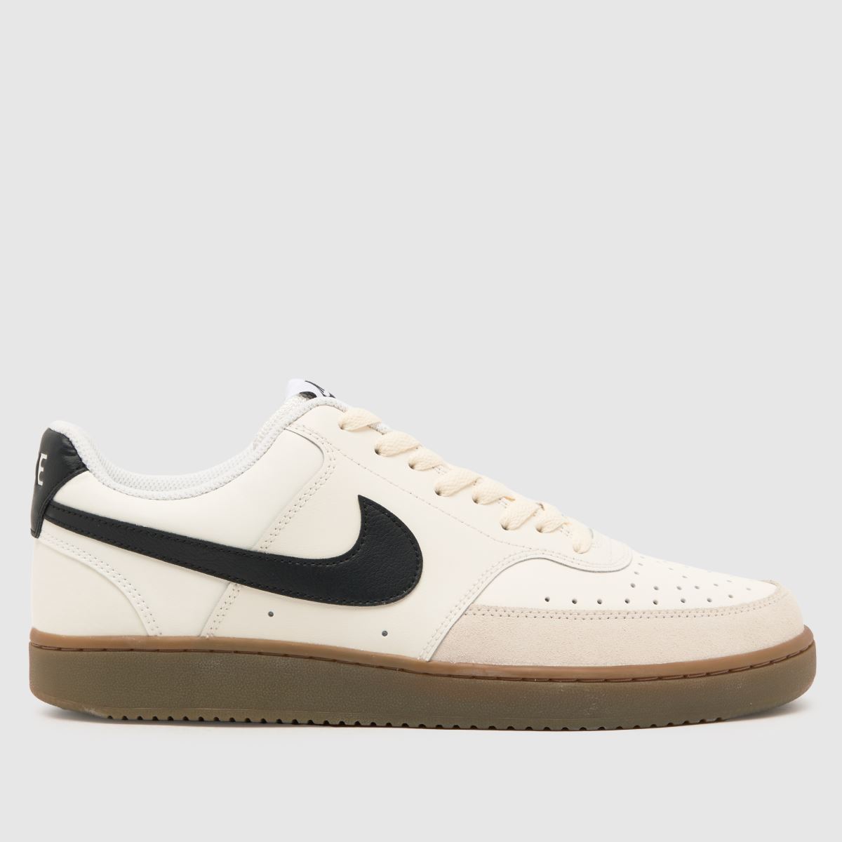 Nike Court Vision låga träningsskor i vitt och svart