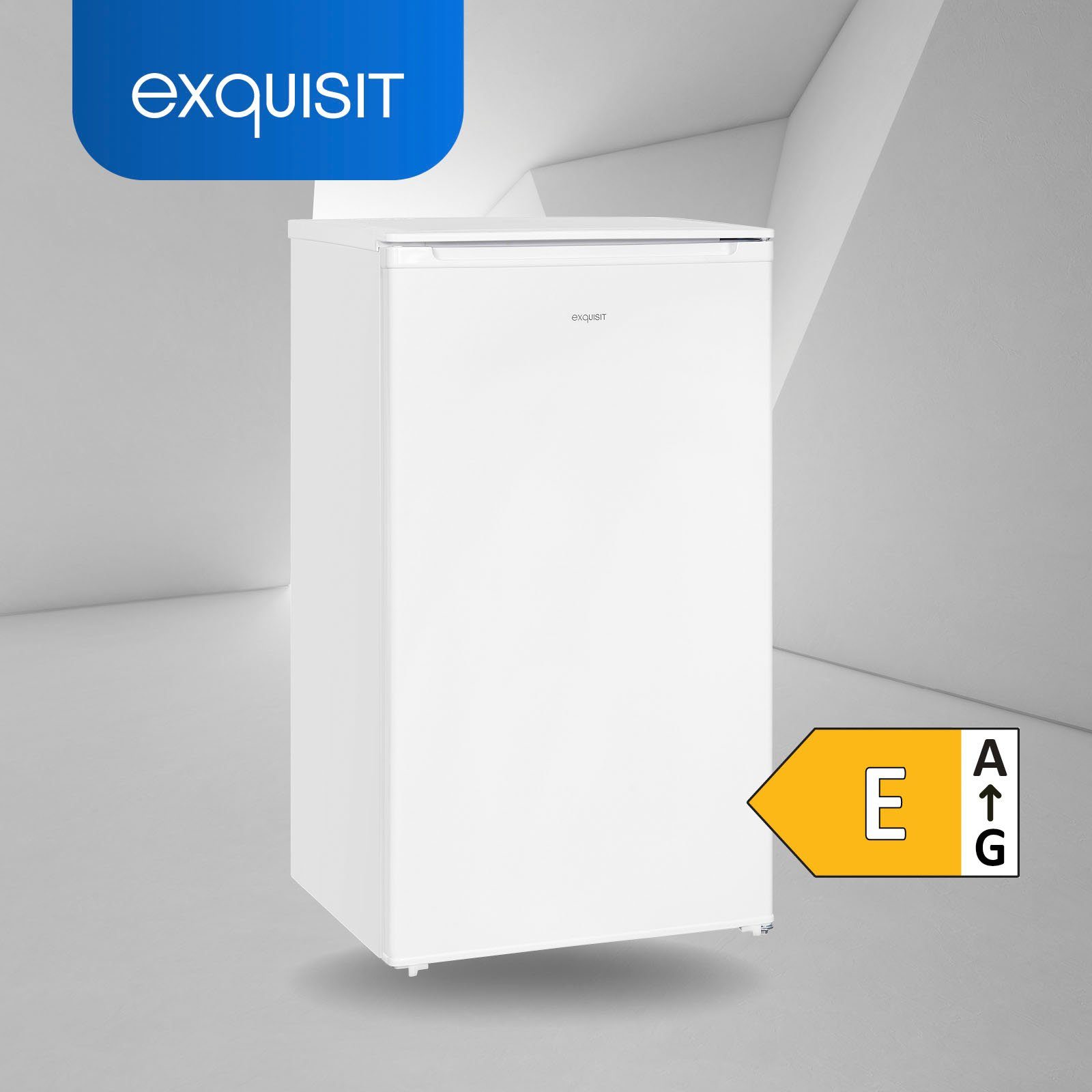 exquisit Vollraumkühlschrank KS116-V-041E weiss, 85 cm hoch, 48 cm breit