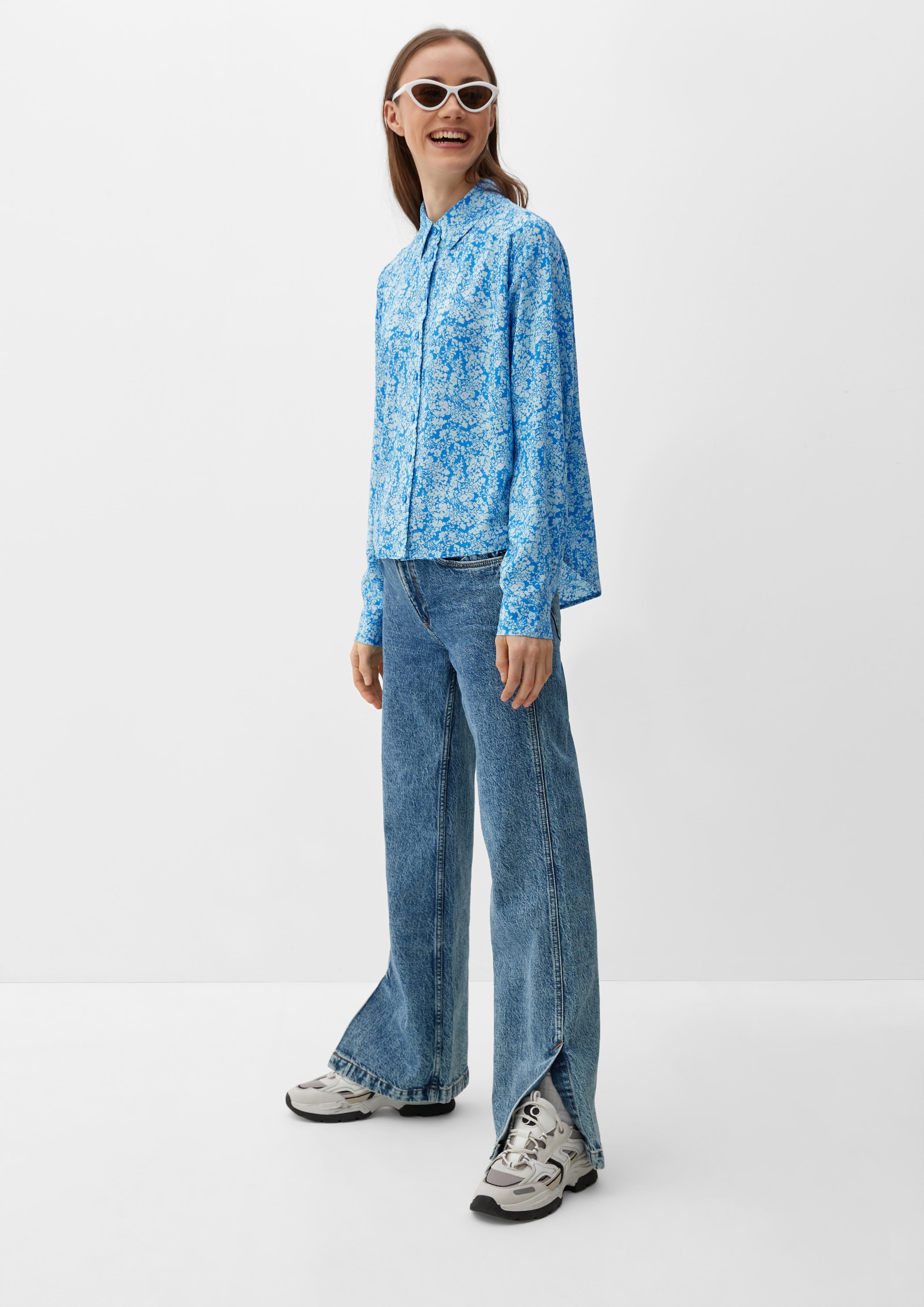 Viskosebluse mit Allover-Muster  2126744-60A2