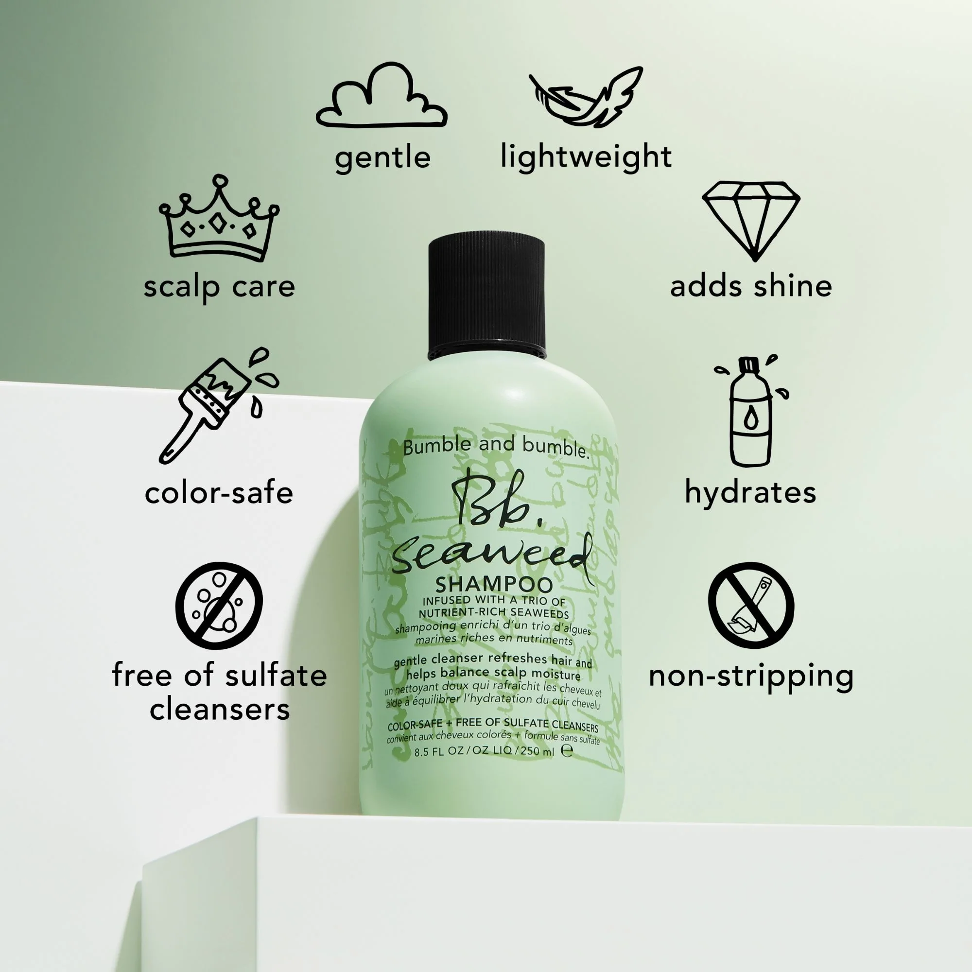 Merileväshampoo - Hellävarainen shampoo, Usein käytettävä shampoo