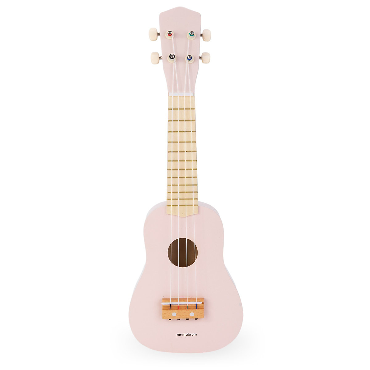 Holzgitarre – Ukulele – rosa Farbe, lehrt einfache Akkorde, stimuliert den Hörsinn, Nachahmung eines echten Instruments, schöne Klänge