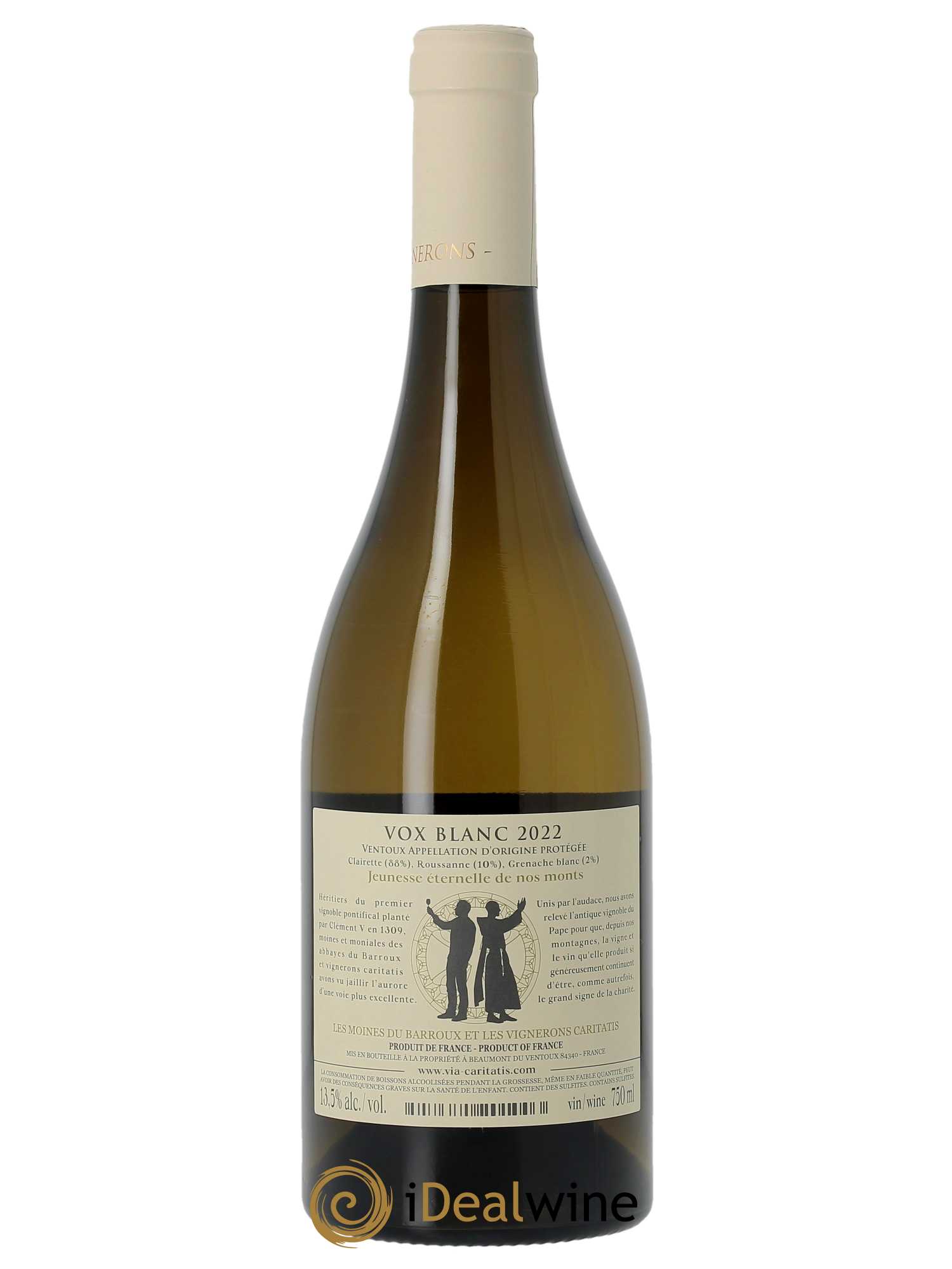 Ventoux Vox Via Caritatis  2022 - Lot de 1 Bouteille