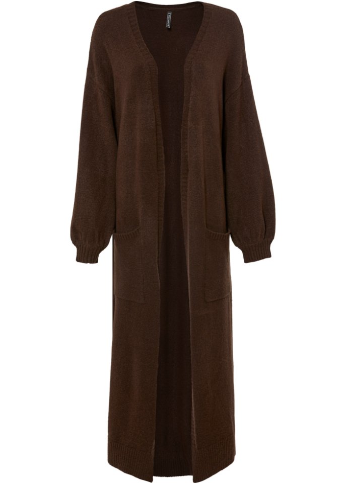 Oversize-Strickjacke in Midilänge