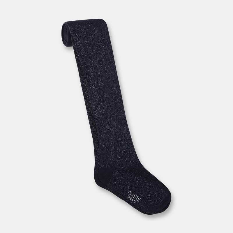 Collants chauds irisés bleus fille