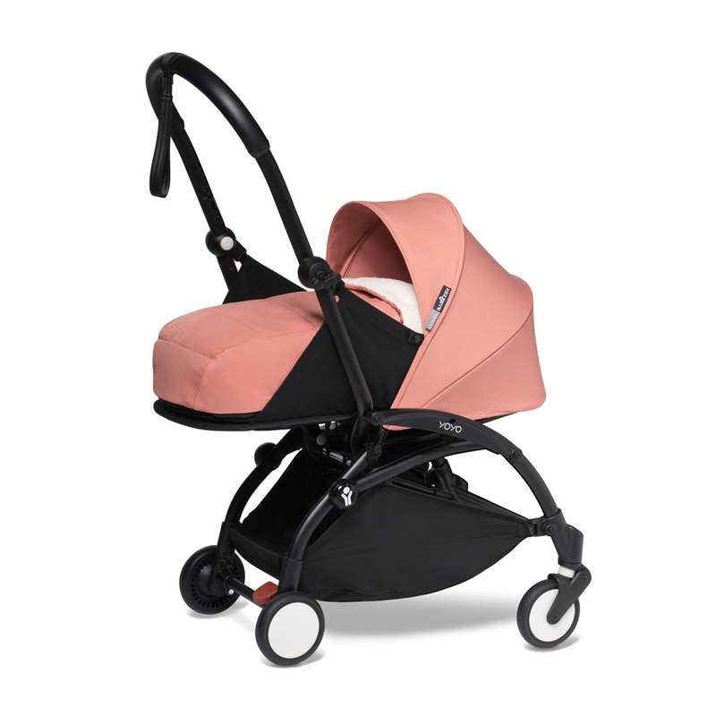 Poussette Yoyo2 4 roues châssis noir assise 0+ ginger Babyzen