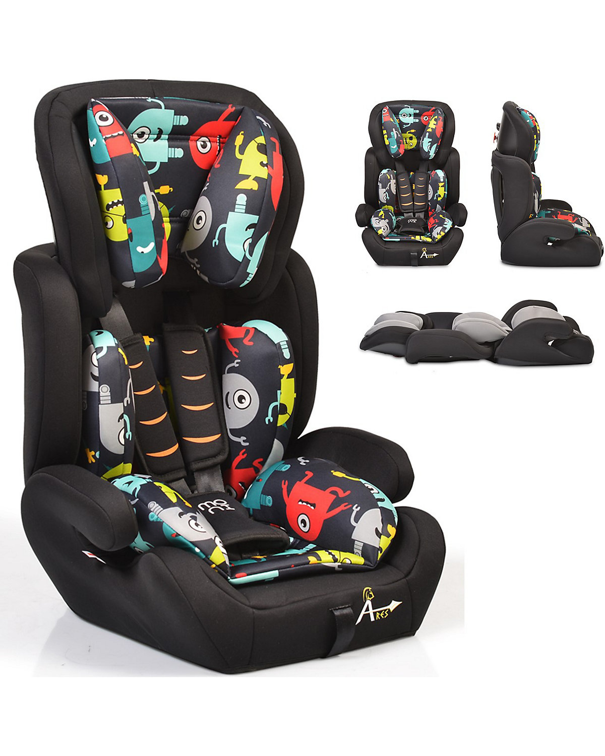 Kindersitz Ares Gruppe 1/2/3 (9-36 kg) 1 bis 12 Jahre Kindersitze