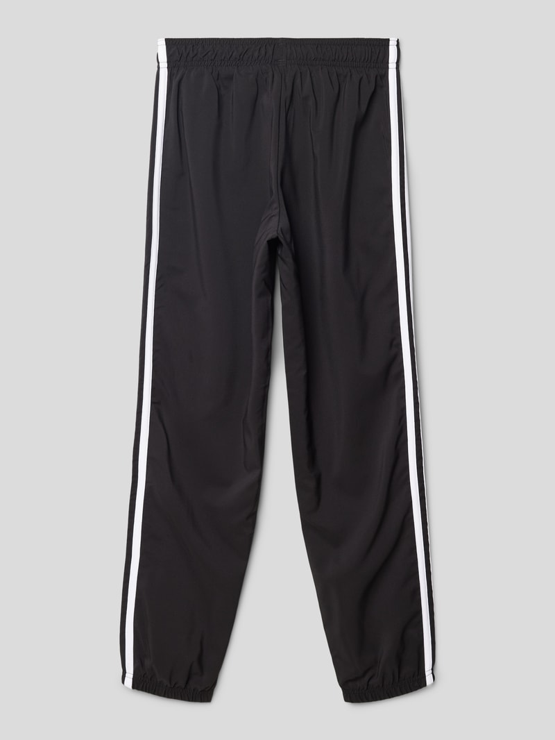 Sweatpants mit Label-Print in schwarz