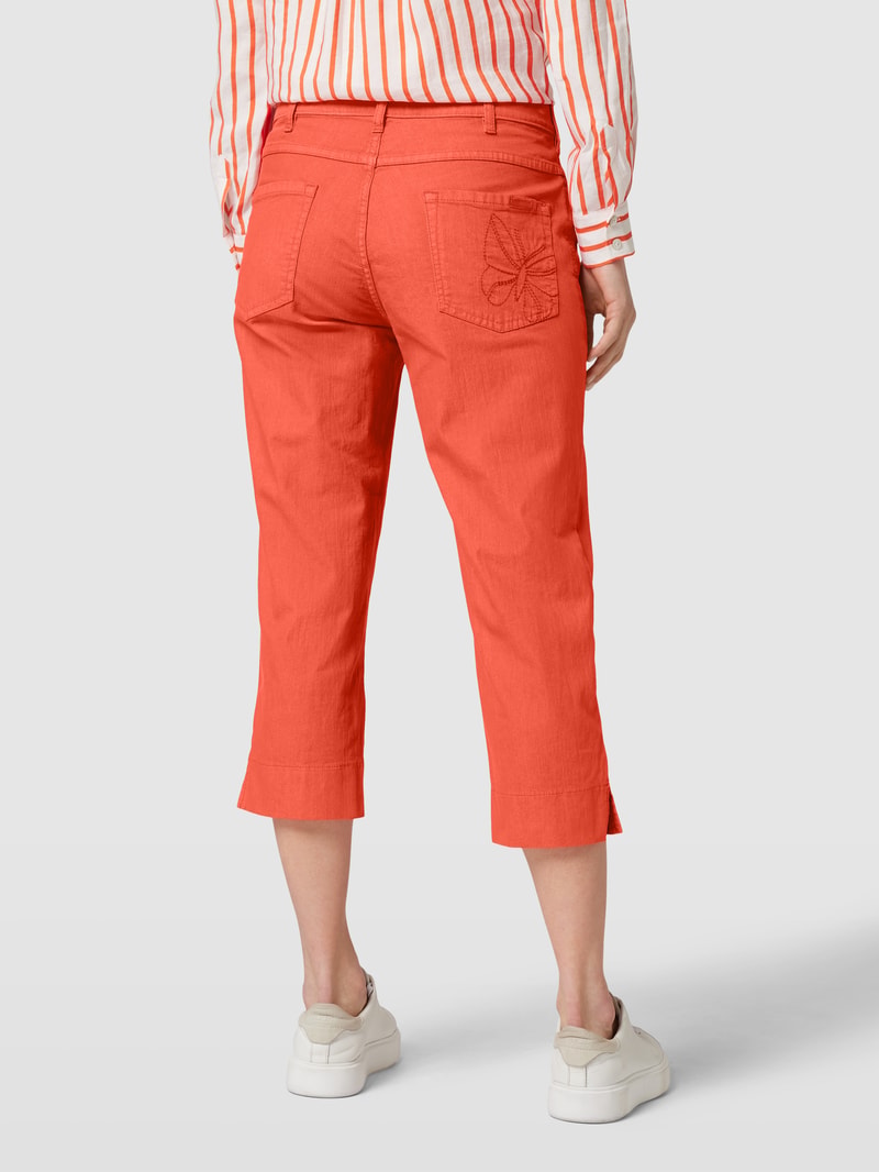 Caprihose im 5-Pocket-Design Modell 'Greata' in rot