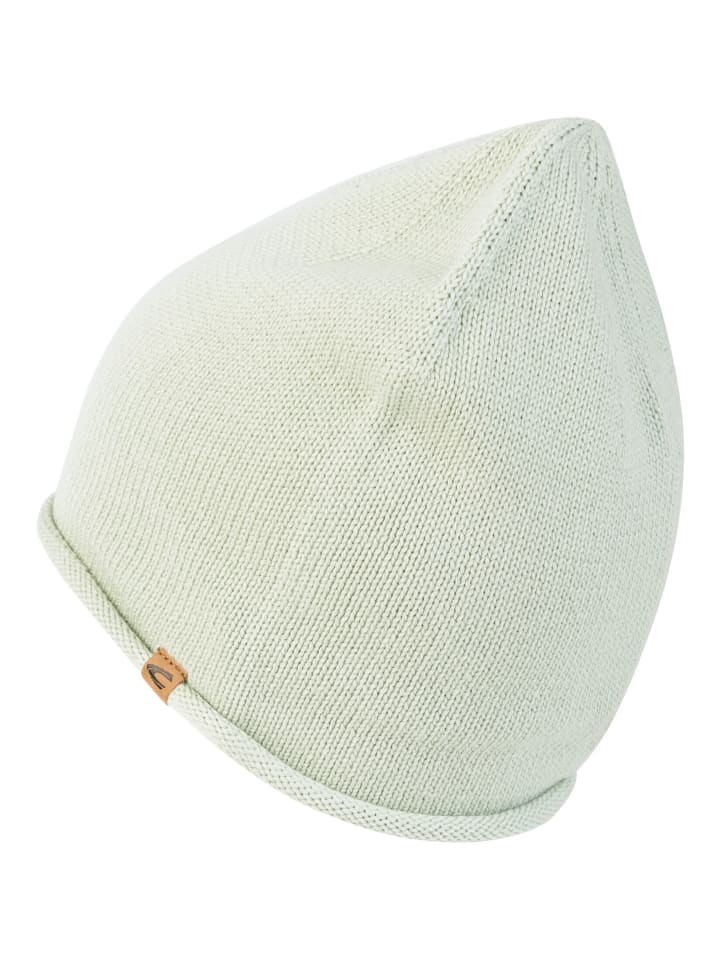 Camel Active Leichter Strickbeanie aus Baumwolle in Eukalyptus günstig kaufen onesize