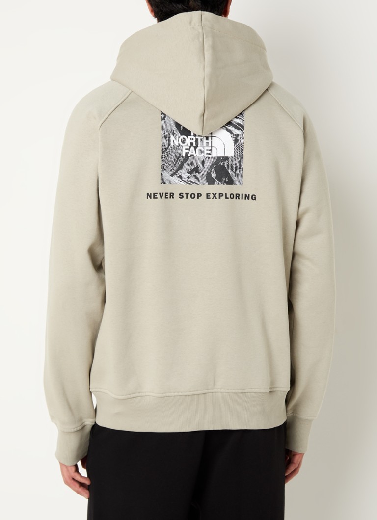 The North Face Hoodie with logo and kangaroo pocket