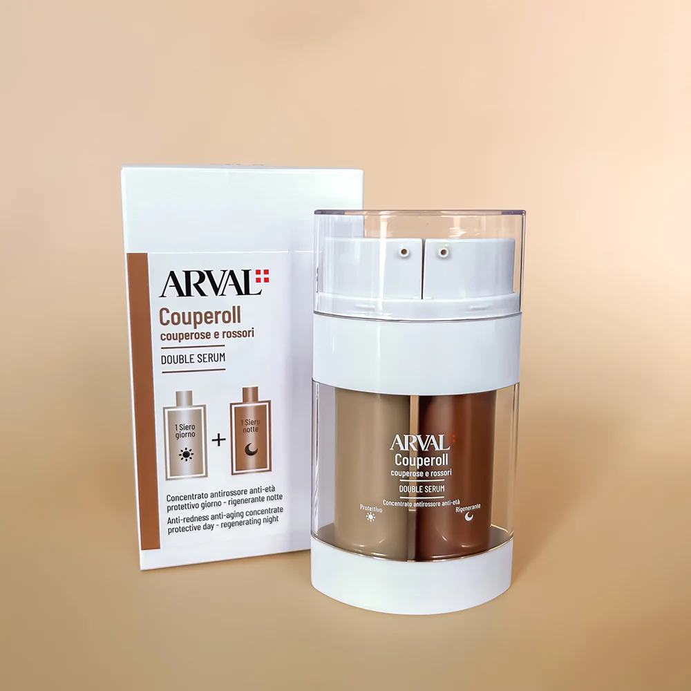 Couperoll Double Serum - Beroligende ansiktsserum, antirynke-ansiktsserum